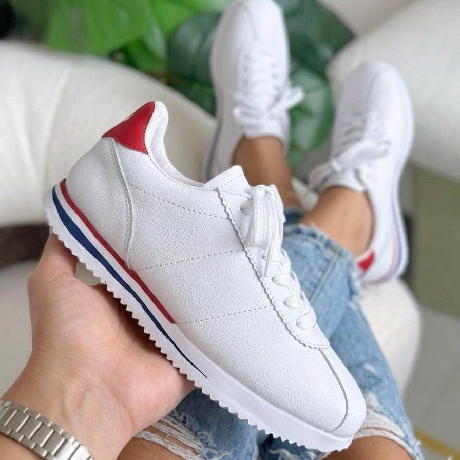 Tenis Bolichero Blanco Nice